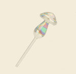Glass watering mushroom